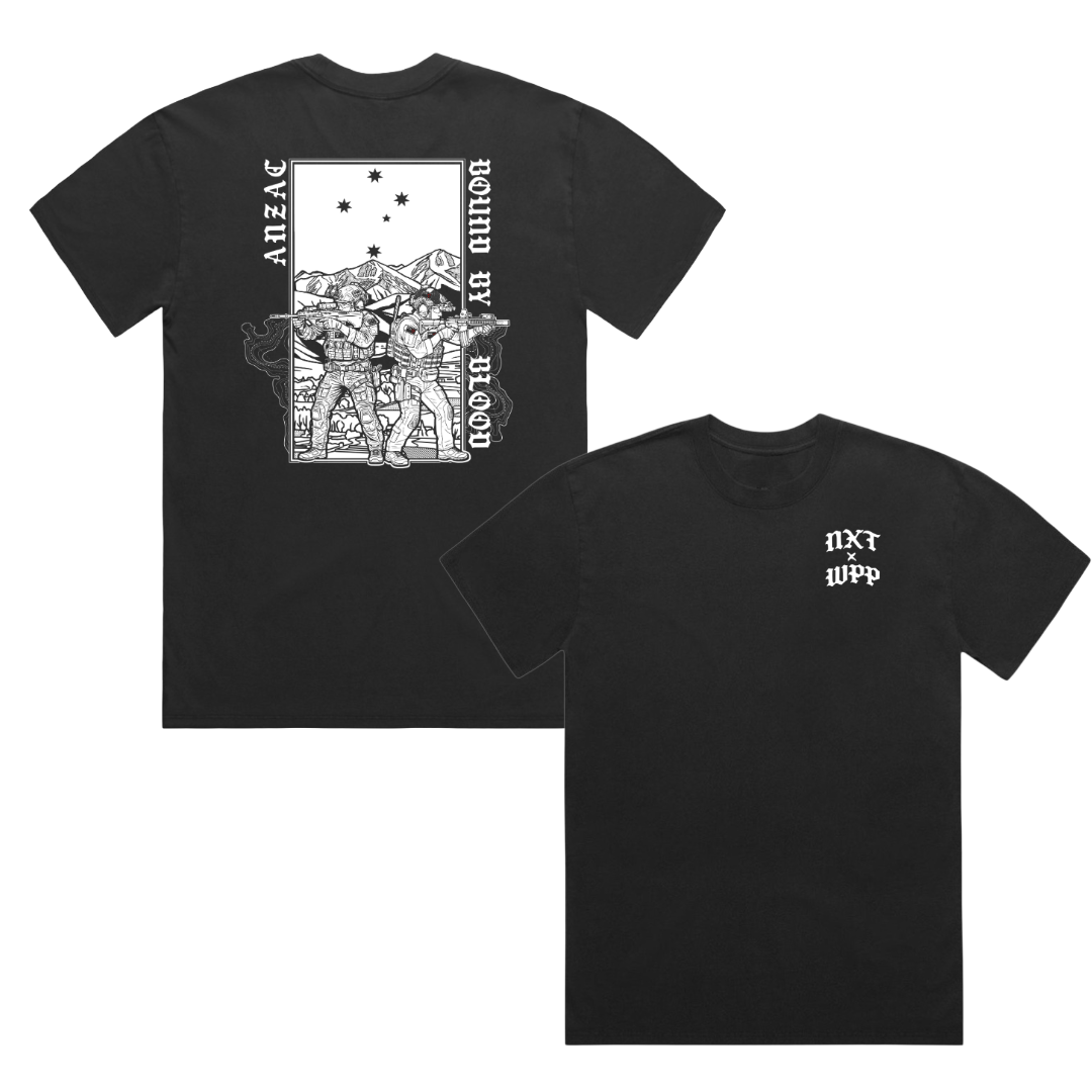 NXT x WPP ANZAC Bound By Blood Heavy Faded Tee ( Pre-Order)